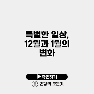 특별한 일상, 12월과 1월의 변화