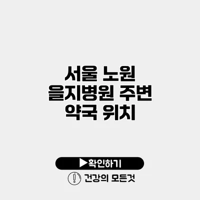 서울 노원 을지병원 주변 약국 위치